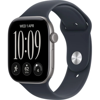 Apple Watch Series 12 Cellular (42mm) Vesmírně šedý hliník s modrým sportovním řemínkem S/M