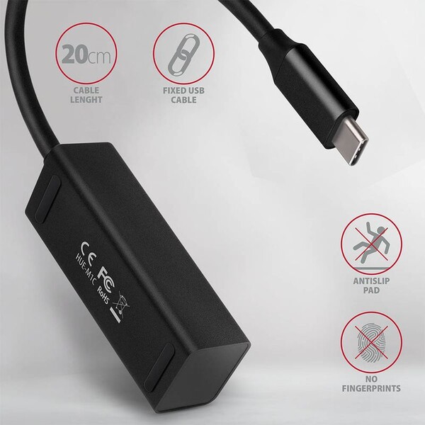 AXAGON-HUEM1C-4x-USB-3-2-Gen-1-MINI-hub-kovovy-kabel-USBC-20cm