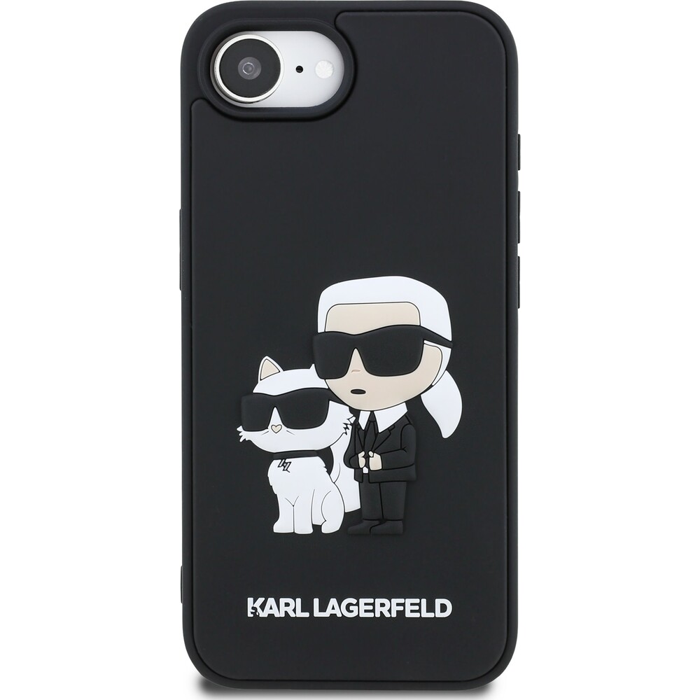 Karl-Lagerfeld-3D-Rubber-Karl-and-Choupette-kryt-iPhone-17e-16e-cerny