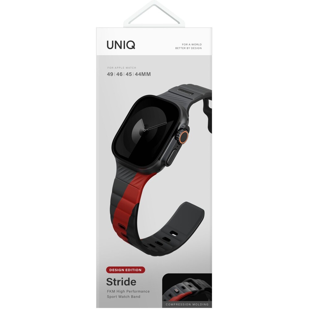 UNIQ-Stride-DE-FKM-reminek-pro-Apple-Watch-49-46-45-44mm-sedy-cerveny