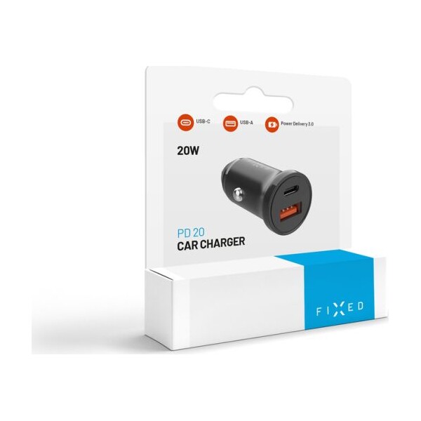FIXED-autonabijecka-s-USB-C-a-USB-vystupem-a-podporou-PD-20W-cerna
