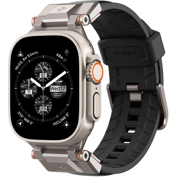 Spigen-DuraPro-Armor-PU-reminek-Apple-Watch-Ultra-49-45-44-42mm-cerny