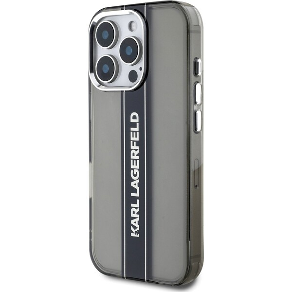 Karl-Lagerfeld-IML-Stripe-Logo-kryt-iPhone-16-Pro-Max-cerny