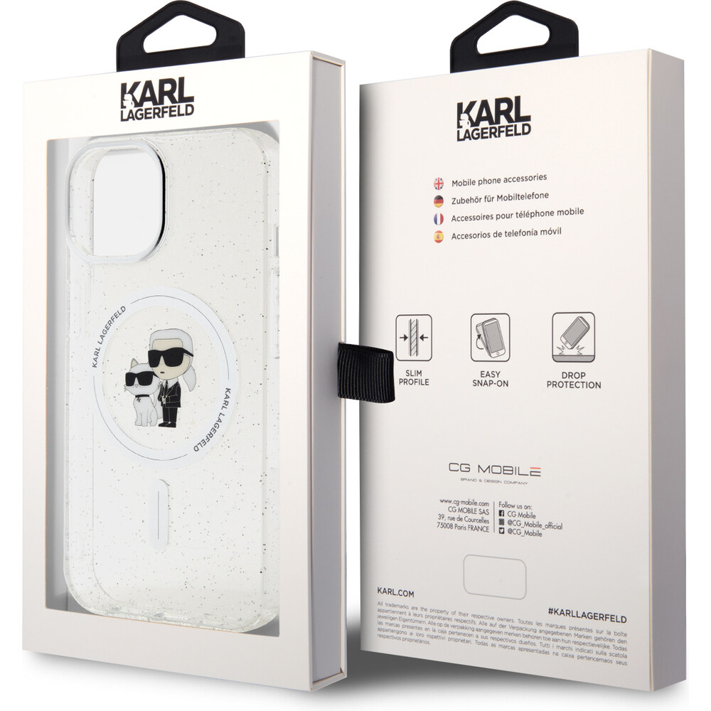 Karl-Lagerfeld-IML-Glitter-Karl-and-Choupette-MagSafe-kryt-iPhone-15-ciry