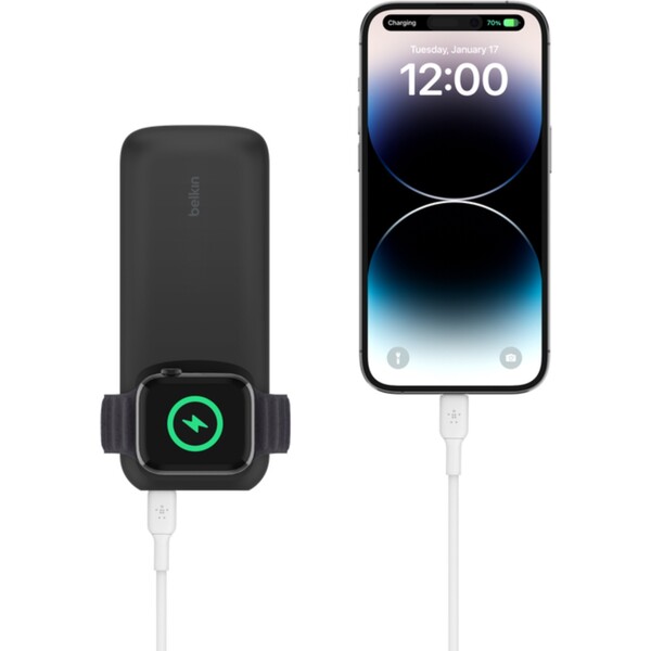 Belkin-BoostCharge-Pro-powerbanka-pro-Apple-Watch-USB-C-10000mAh-cerna