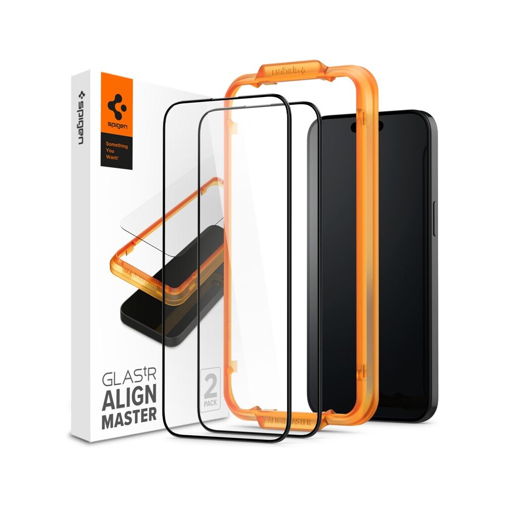 Spigen-Glass-tR-AlignMaster-2-Pack-tvrzene-sklo-iPhone-15-Pro-Max-cerne