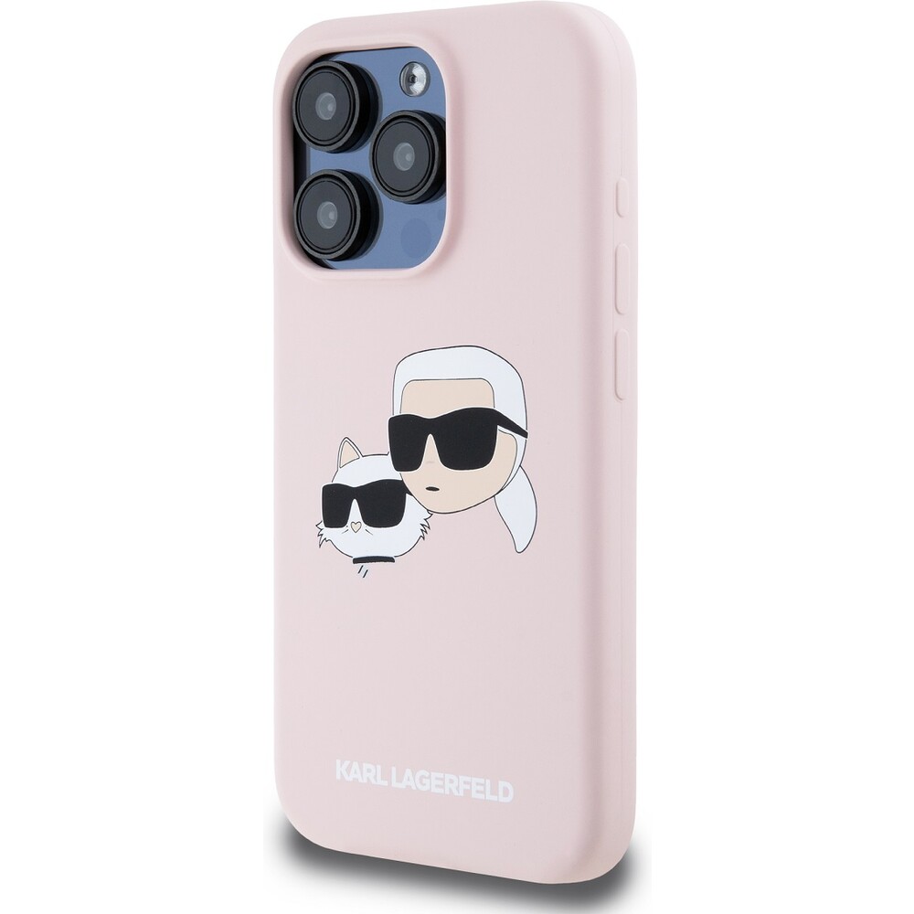Karl-Lagerfeld-Liquid-Silicone-Double-Heads-Magsafe-zadni-kryt-iPhone-15-Pro-Max-ruzovy