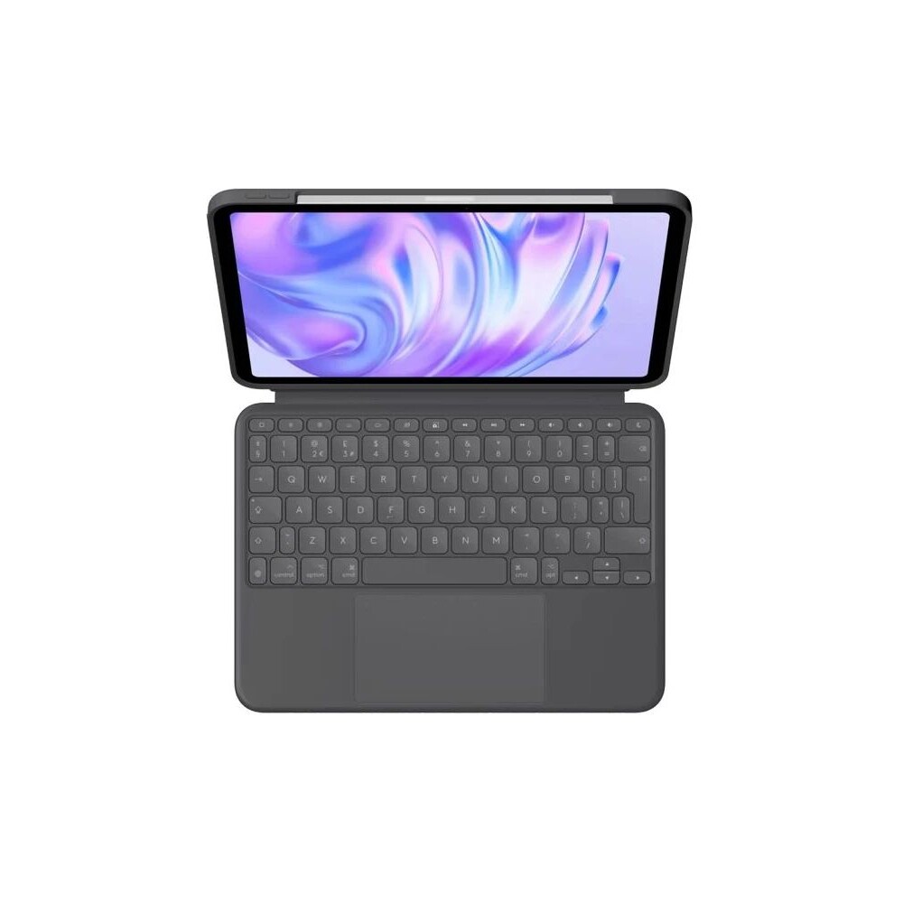 Logitech-Combo-Touch-pouzdro-s-CZ-SK-ISO-klavesnici-pro-iPad-Pro-11-M4-M5-grafitove