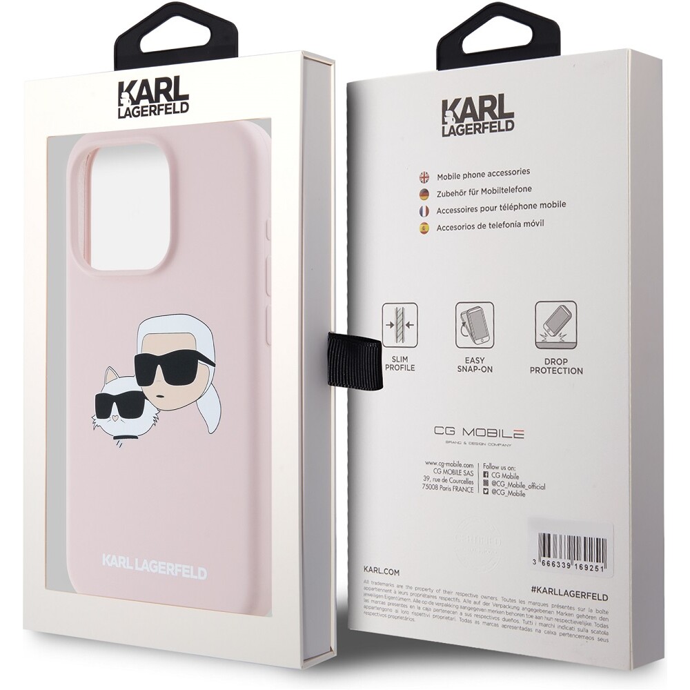 Karl-Lagerfeld-Liquid-Silicone-Double-Heads-Magsafe-zadni-kryt-iPhone-15-Pro-ruzovy