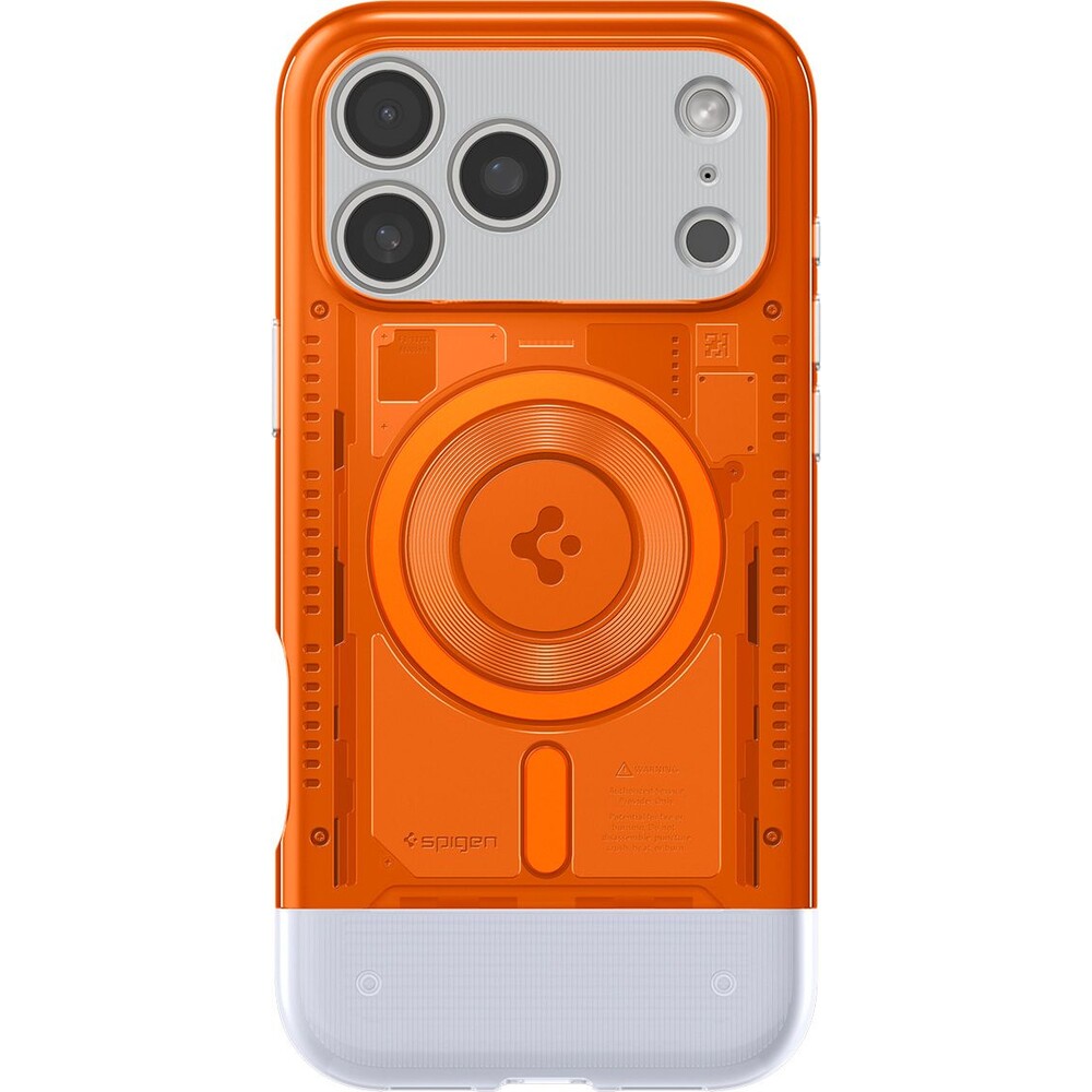 Spigen-Classic-C1-MagSafe-kryt-iPhone-17-Pro-tangerine