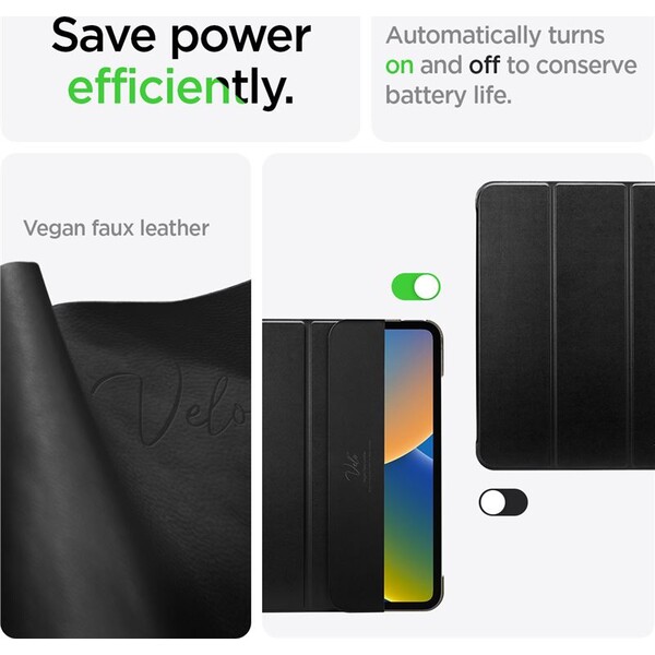 Spigen-Smart-Fold-ochranne-pouzdro-iPad-10-9-2022-iPad-11-2025-cerne