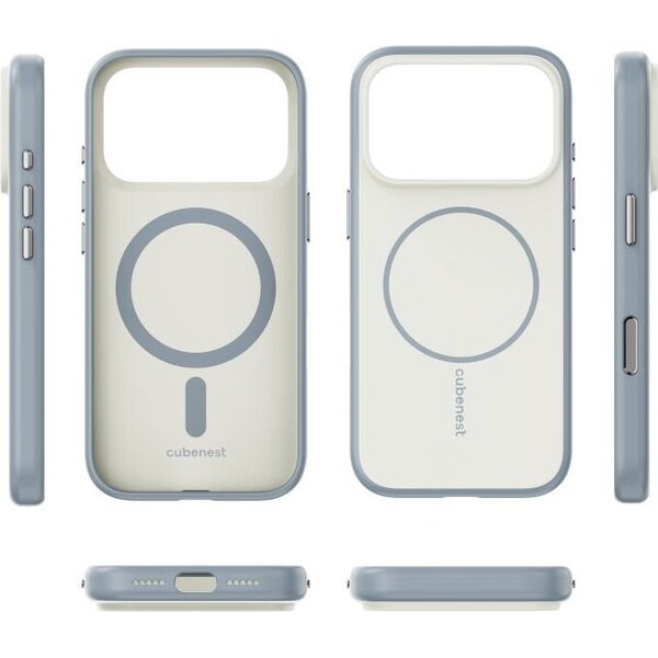 Cubenest-Matte-MagSafe-kryt-iPhone-17-Pro-bezovy