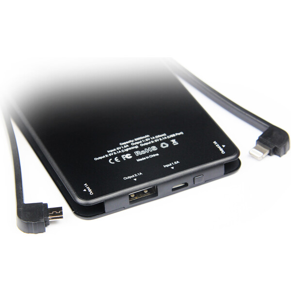 iWant-powerbanka-s-Lightning-a-microUSB-konektorem-5000-mAh-cerna