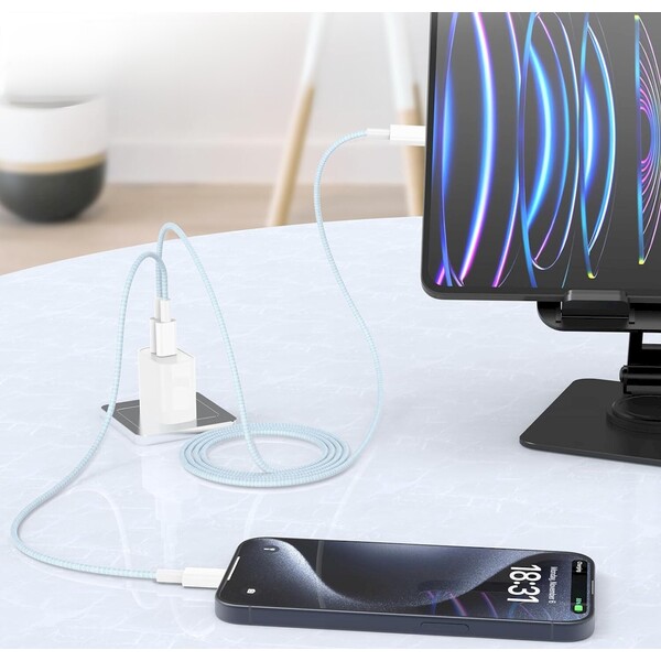 Cubenest-Braided-USB-C-USB-C-napajeci-kabel-60W-1m-barevne-4ks