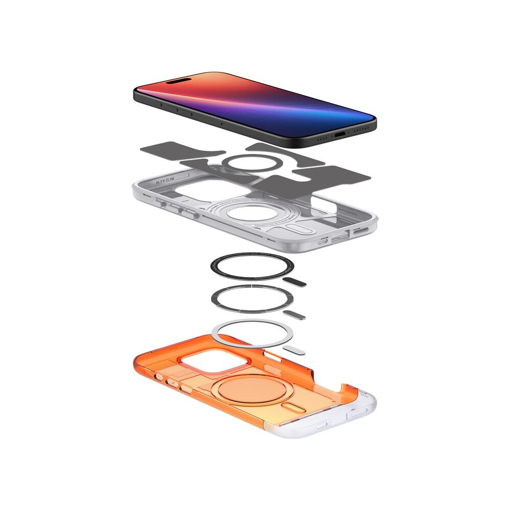Spigen-Classic-C1-MagSafe-kryt-iPhone-16-Pro-tangerine
