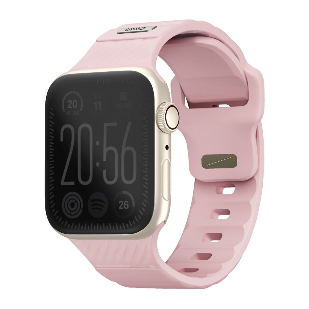 UNIQ-Stride-FKM-Rubber-vodeodolny-reminek-Apple-Watch-41-40-38mm-ruzovy