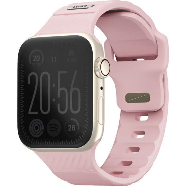 UNIQ-Stride-FKM-Rubber-vodeodolny-reminek-Apple-Watch-41-40-38mm-ruzovy