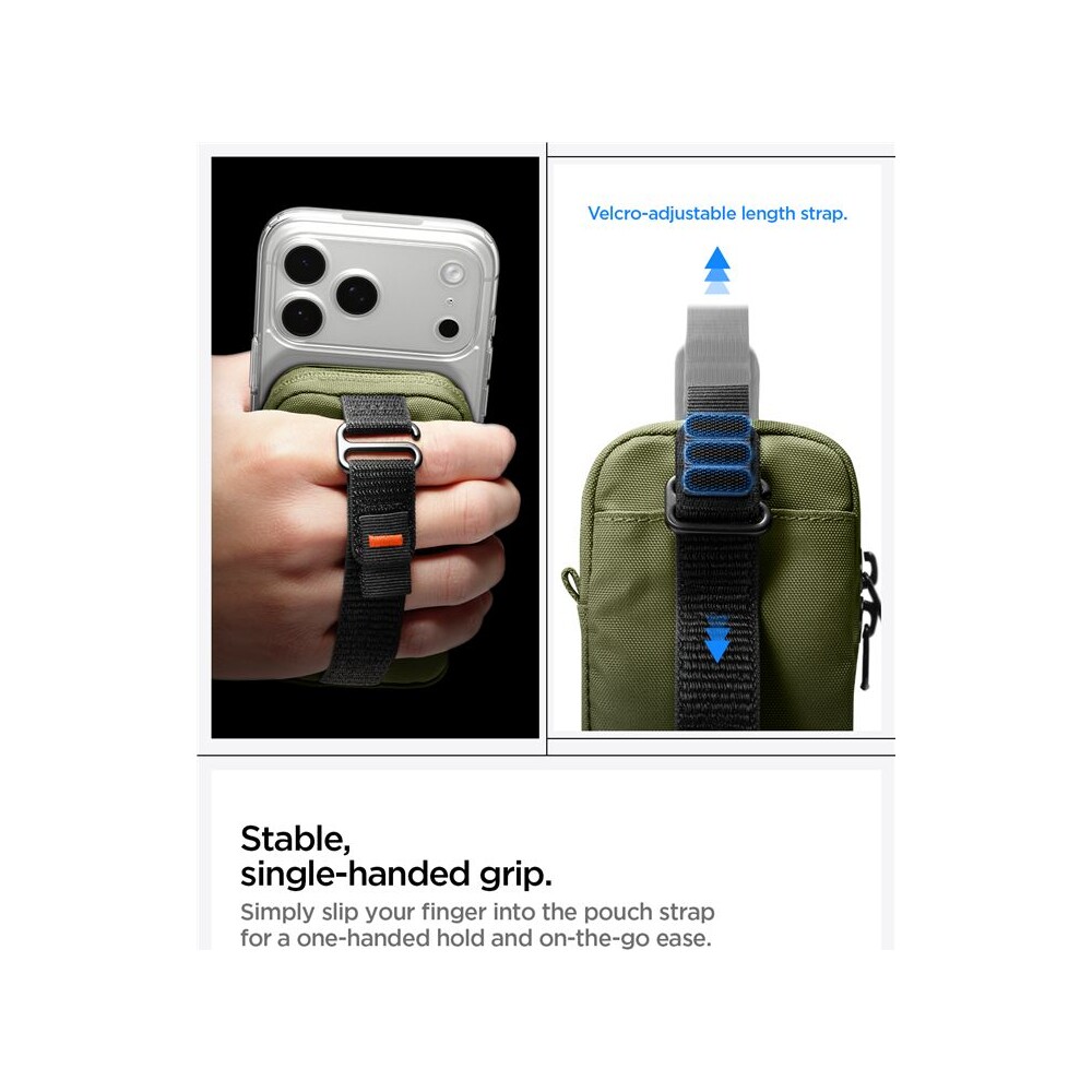 Spigen-Portable-Organizer-Pouch-TintapZip-MagSafe-organizer-olivove-zeleny