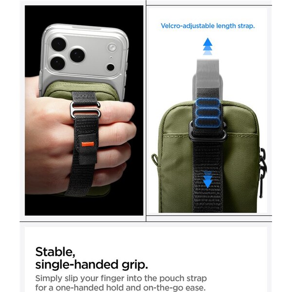 Spigen-Portable-Organizer-Pouch-TintapZip-MagSafe-organizer-olivove-zeleny