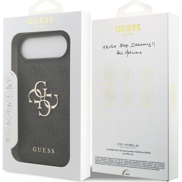 Guess-PU-4G-Metal-Logo-kryt-iPhone-Air-sedy