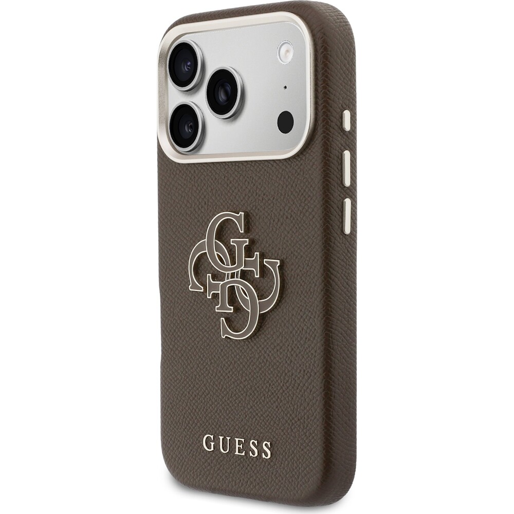 Guess-PU-Resin-Logo-kryt-iPhone-17-Pro-Max-hnedy