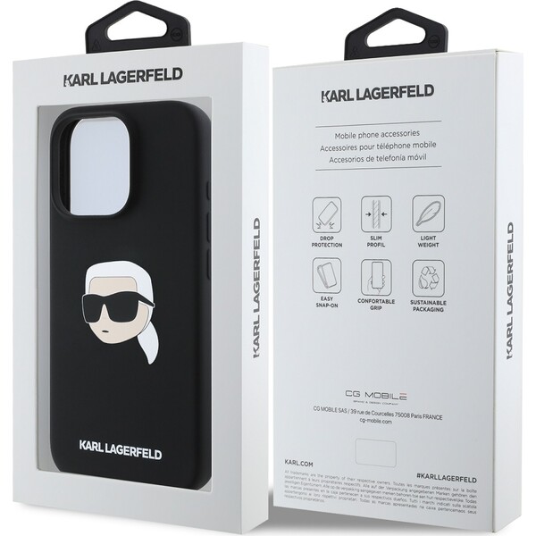 Karl-Lagerfeld-Liquid-Silicone-Karl-Head-MagSafe-kryt-iPhone-16-Pro-cerny
