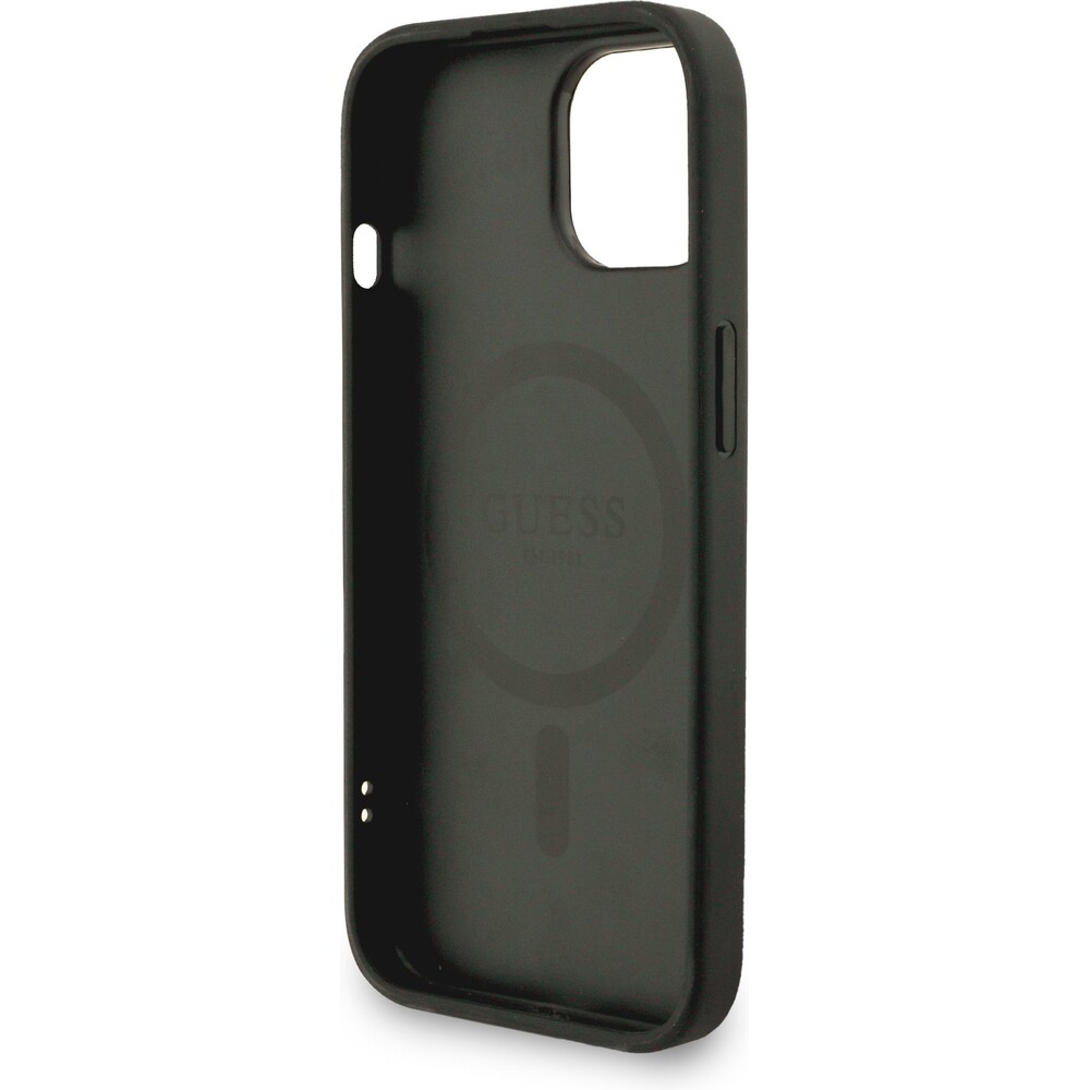 Guess-PU-Leather-4G-Colored-Ring-Strap-MagSafe-kryt-iPhone-14-cerny