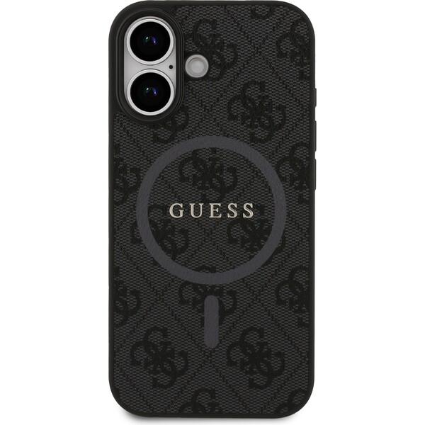 Guess-PU-Leather-4G-Colored-Ring-MagSafe-Zadni-Kryt-pro-iPhone-17-cerny