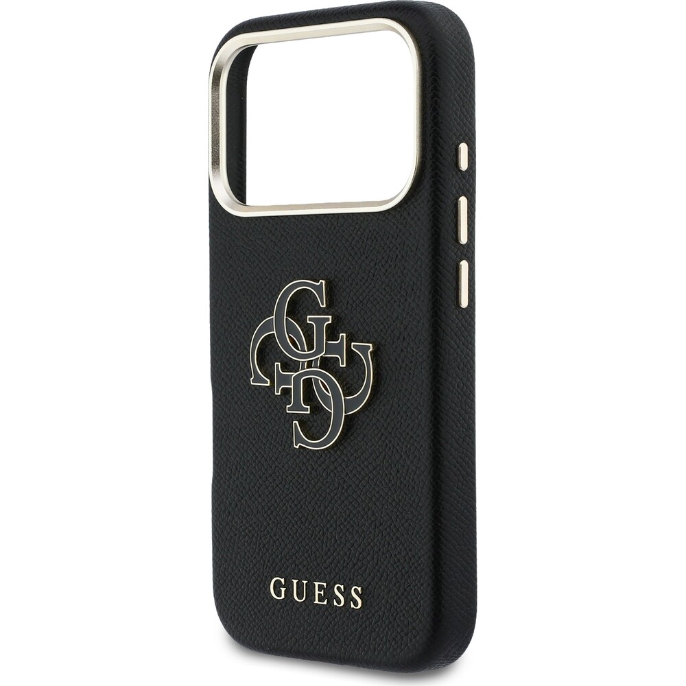 Guess-PU-Resin-Logo-kryt-iPhone-17-Pro-cerny