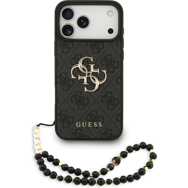 Guess-PU-4G-Metal-Logo-Strap-kryt-iPhone-17-Pro-Max-cerny