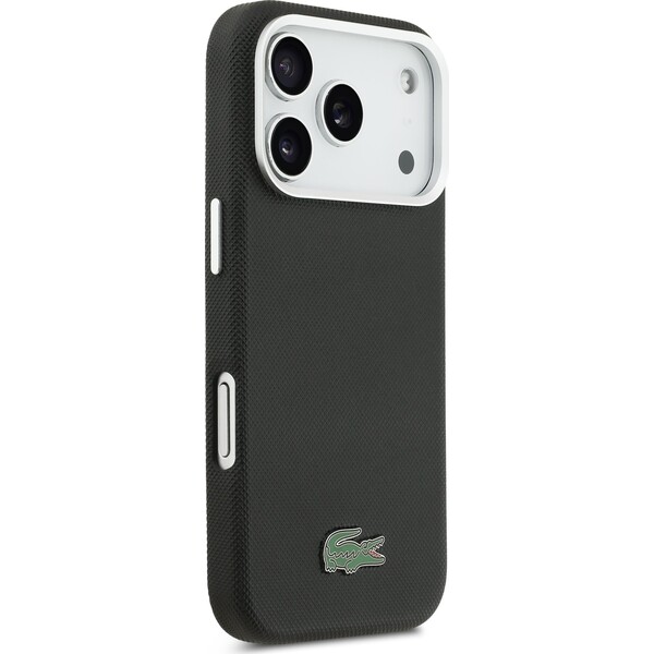 Lacoste-Iconic-Petit-Pique-Metal-Logo-MagSafe-kryt-iPhone-17-Pro-cerny