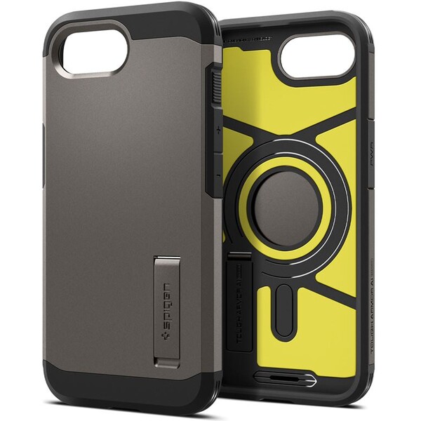 Spigen-Tough-Armor-MagSafe-kryt-iPhone-17e-16e-sedy