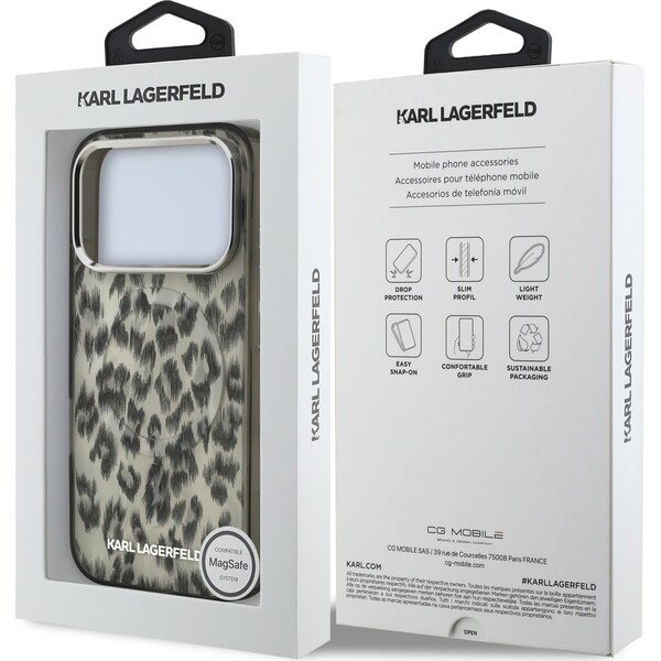 Karl-Lagerfeld-IML-Leopard-MagSafe-kryt-iPhone-17-Pro-hnedy