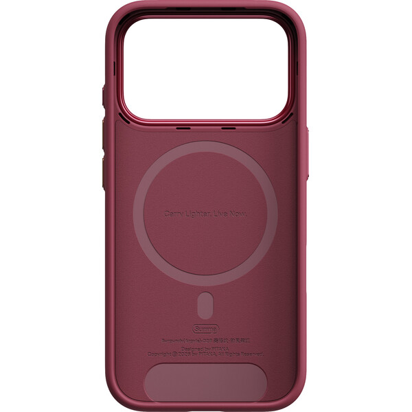 Pitaka-Summa-Case-Argyle-MagSafe-kryt-iPhone-18-Pro-Burgundy
