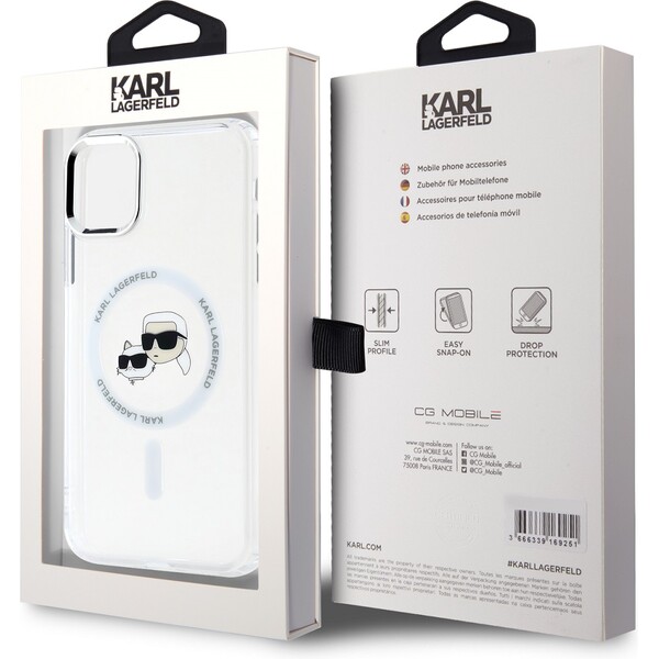 Karl-Lagerfeld-IML-K-CH-Heads-Metal-Frame-MagSafe-zadni-kryt-pro-iPhone-11-ciry