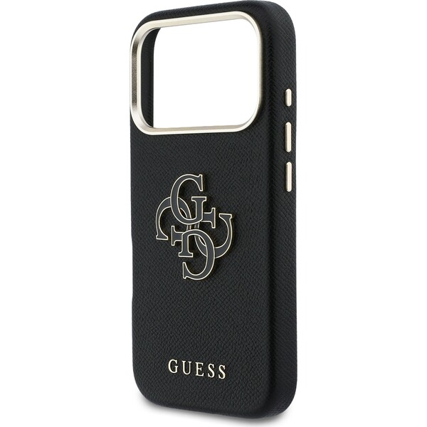 Guess-PU-Resin-Logo-kryt-iPhone-17-Pro-Max-cerny