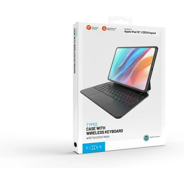 FIXED Typee pouzdro s bezdrátovou klávesnicí iPad 10,9" (2022)/iPad 11" (2025), CZ, černá - Pouzdra s klávesnicí - Obrázek 5e0dfd7f5a294a28b6609c6c74b33df9
