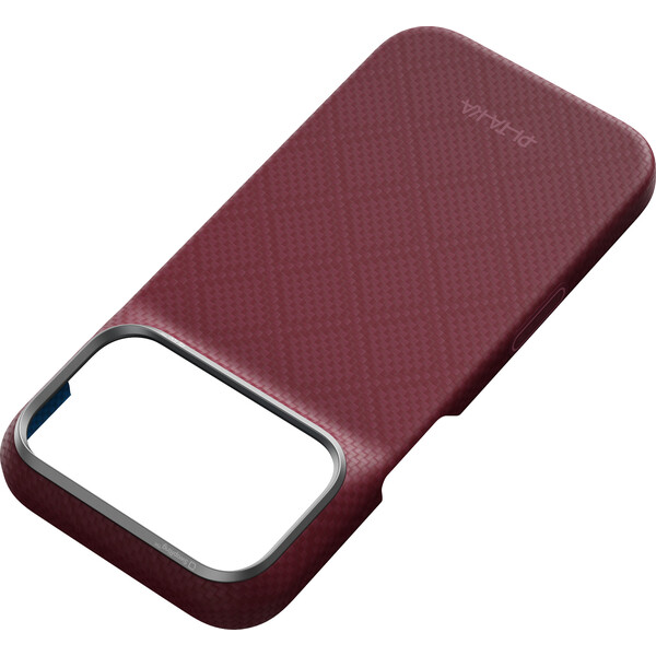 Pitaka-Edge-Case-Argyle-MagSafe-kryt-iPhone-18-Pro-Burgundy