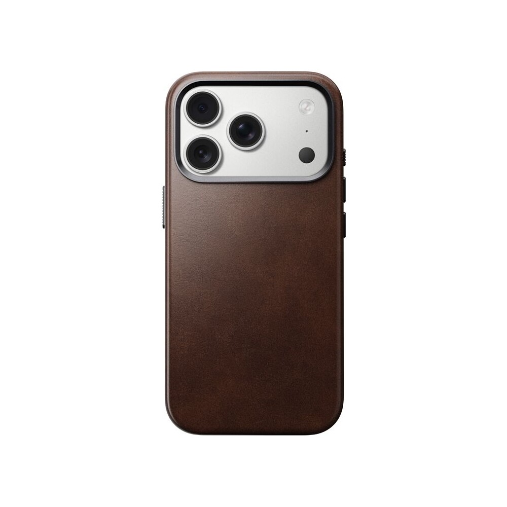 Nomad-Traditional-Leather-Case-Horween-MagSafe-kozeny-kryt-iPhone-17-Pro-Rustic-Brown