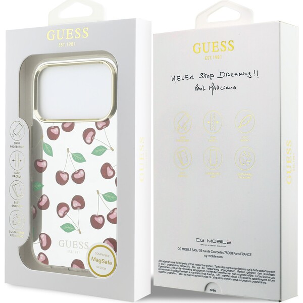 Guess-PC-TPU-Mirror-Glitter-Cherry-MagSafe-kryt-iPhone-17-Pro