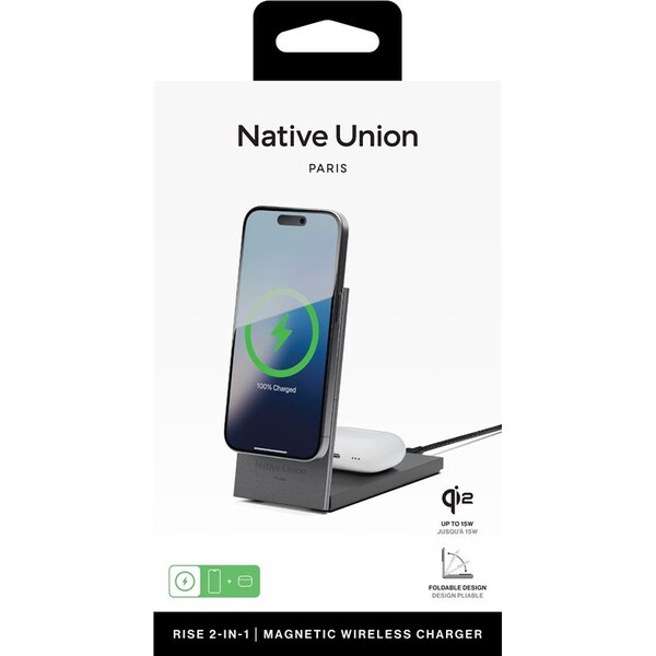 Native-Union-Rise-2v1-Qi2-MagSafe-bezdratova-nabijecka-cerna