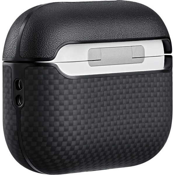 Pitaka-Aramid-Fiber-Magnetic-Case-pouzdro-AirPods-Pro-3-Black-Grey