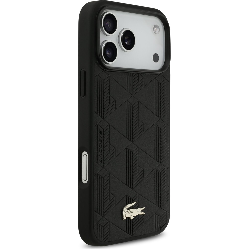 Lacoste-PU-Nomogramme-Gold-Logo-MagSafe-kryt-iPhone-17-Pro-Max-cerny