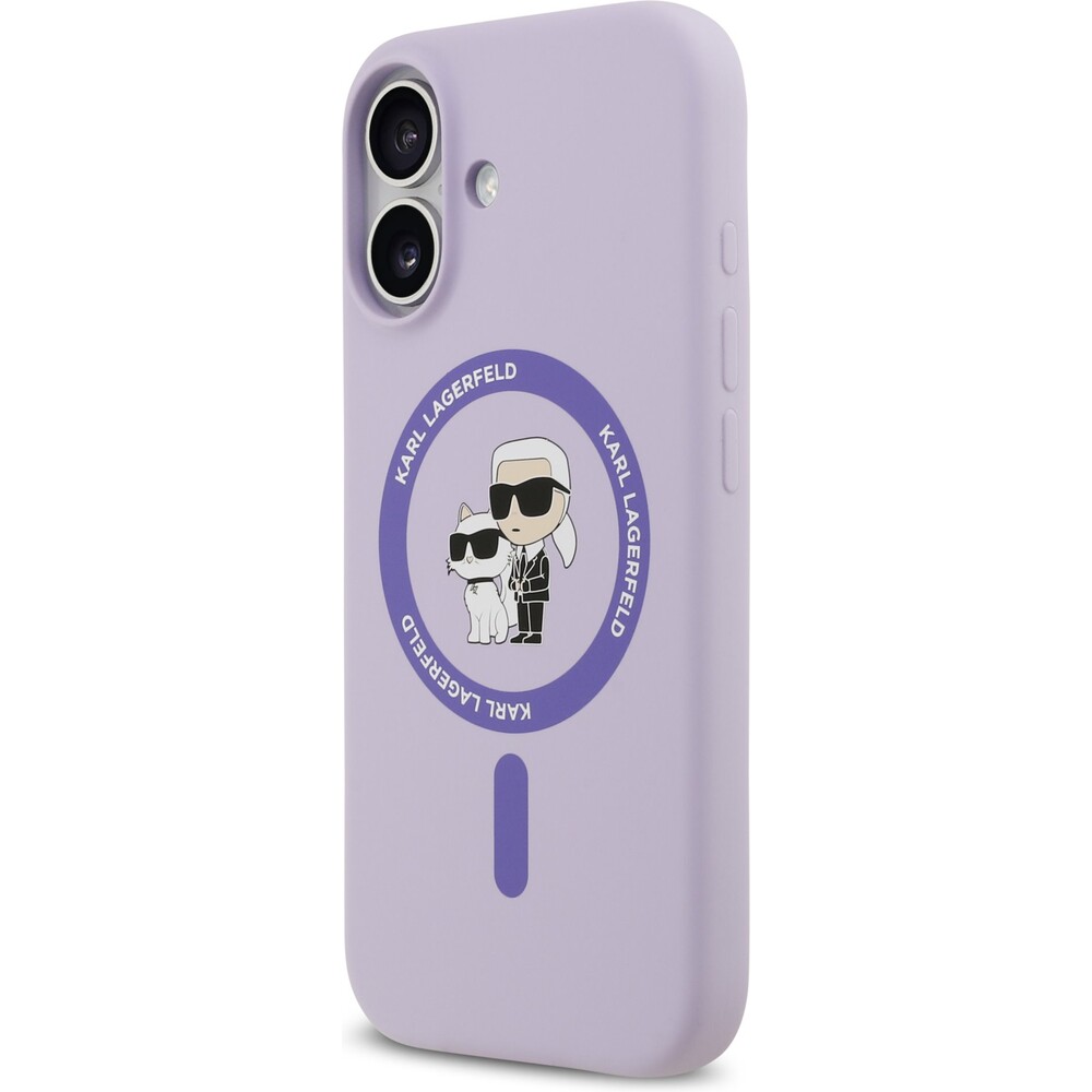 Karl-Lagerfeld-Liquid-Silicone-Karl-and-Choupette-MagSafe-kryt-iPhone-17-fialovy
