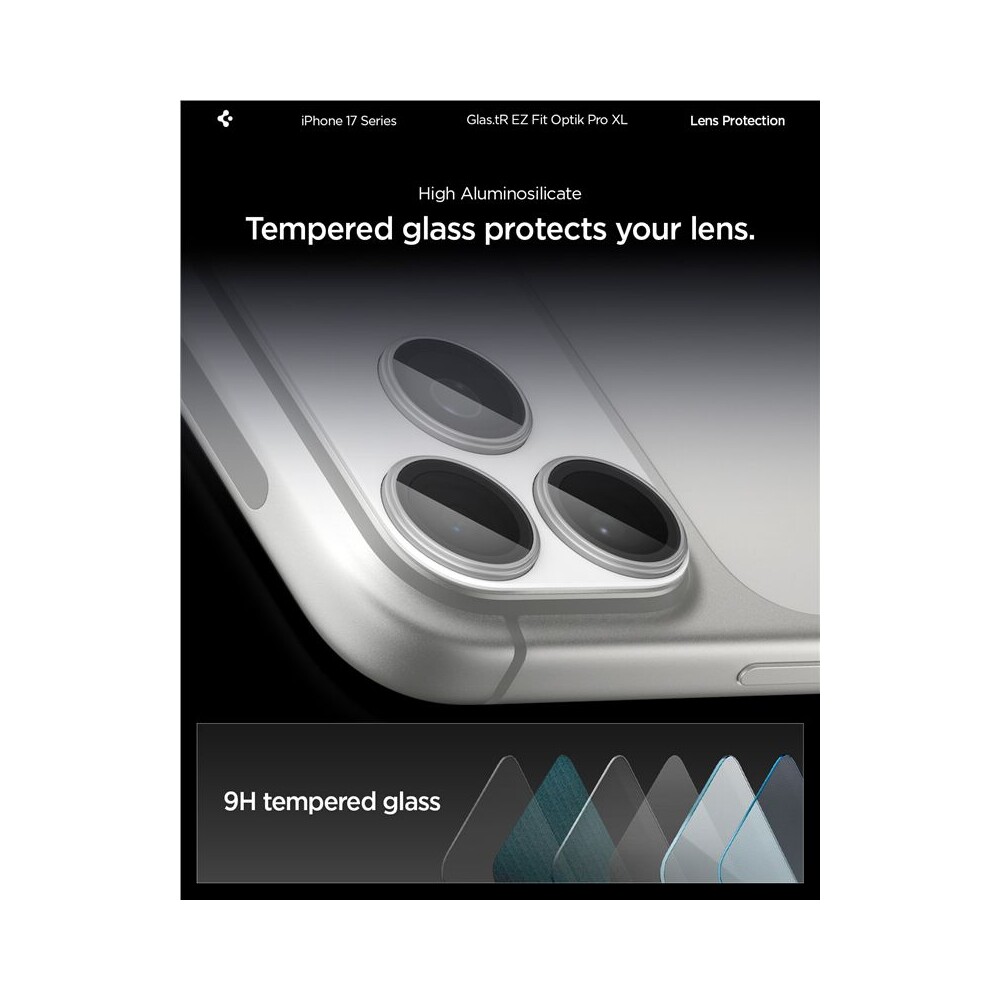 Spigen-Glass-tR-EZ-Fit-Optik-Pro-XL-sklo-na-fotoaparat-iPhone-17-Pro-stribrne