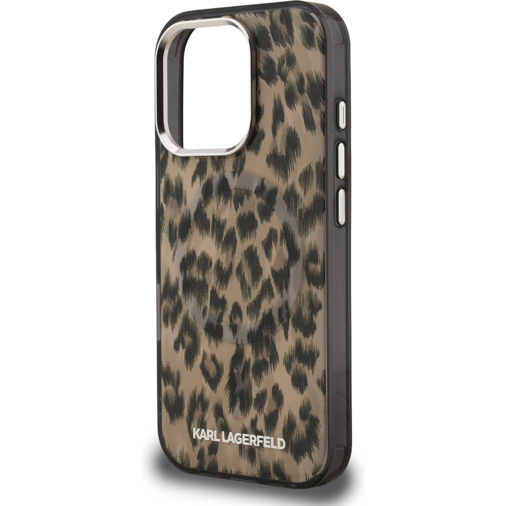 Karl-Lagerfeld-IML-Leopard-MagSafe-kryt-iPhone-16-Pro-Max-hnedy