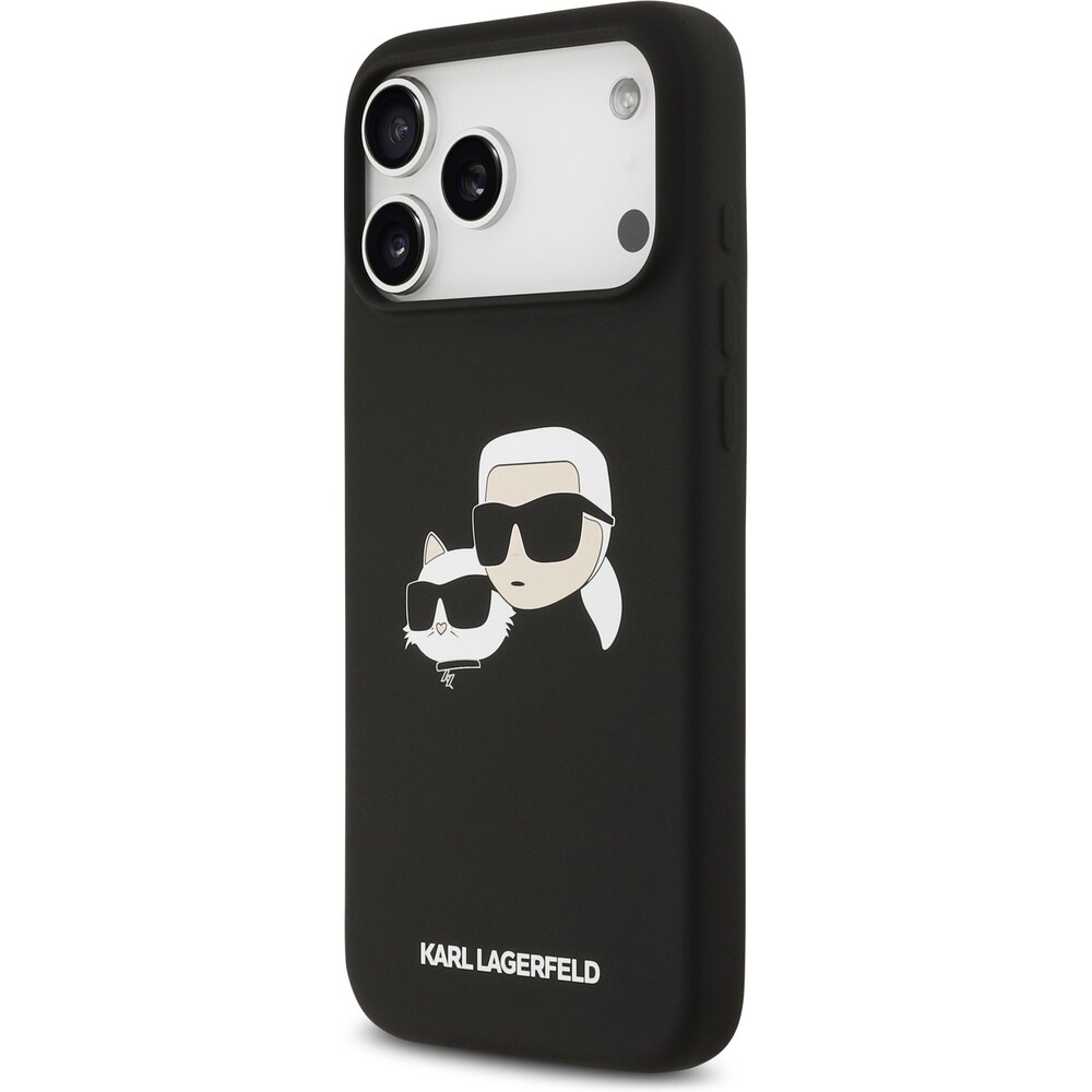 Karl-Lagerfeld-Liquid-Silicone-Double-Heads-MagSafe-kryt-iPhone-17-Pro-Max-cerny