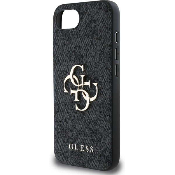 Guess-PU-4G-Metal-Logo-kryt-iPhone-17e-16e-sedy