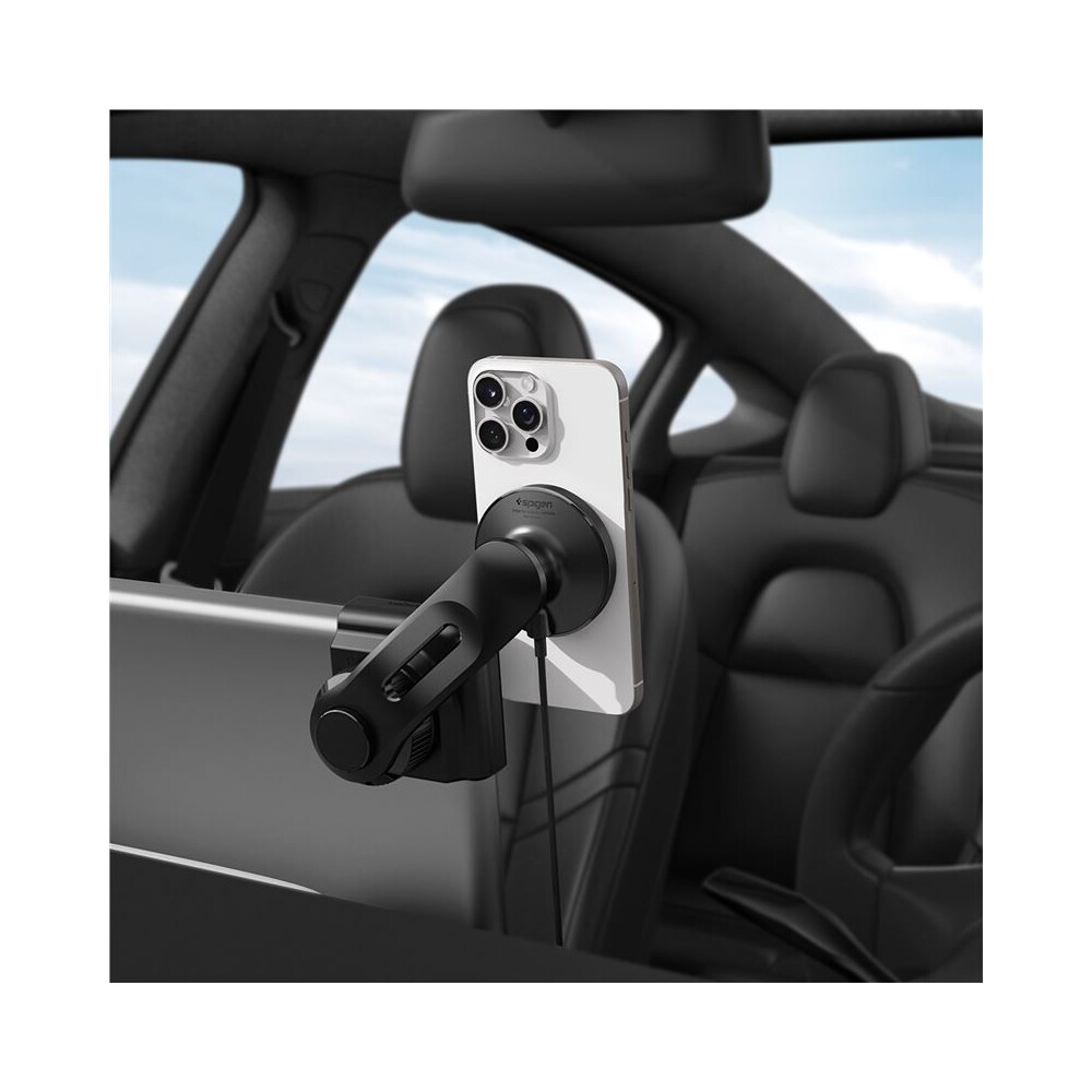 Spigen-Tesla-TapLock-MagSafe-Car-Mount-Charger-Qi2-drzak-s-nabijenim-cerny