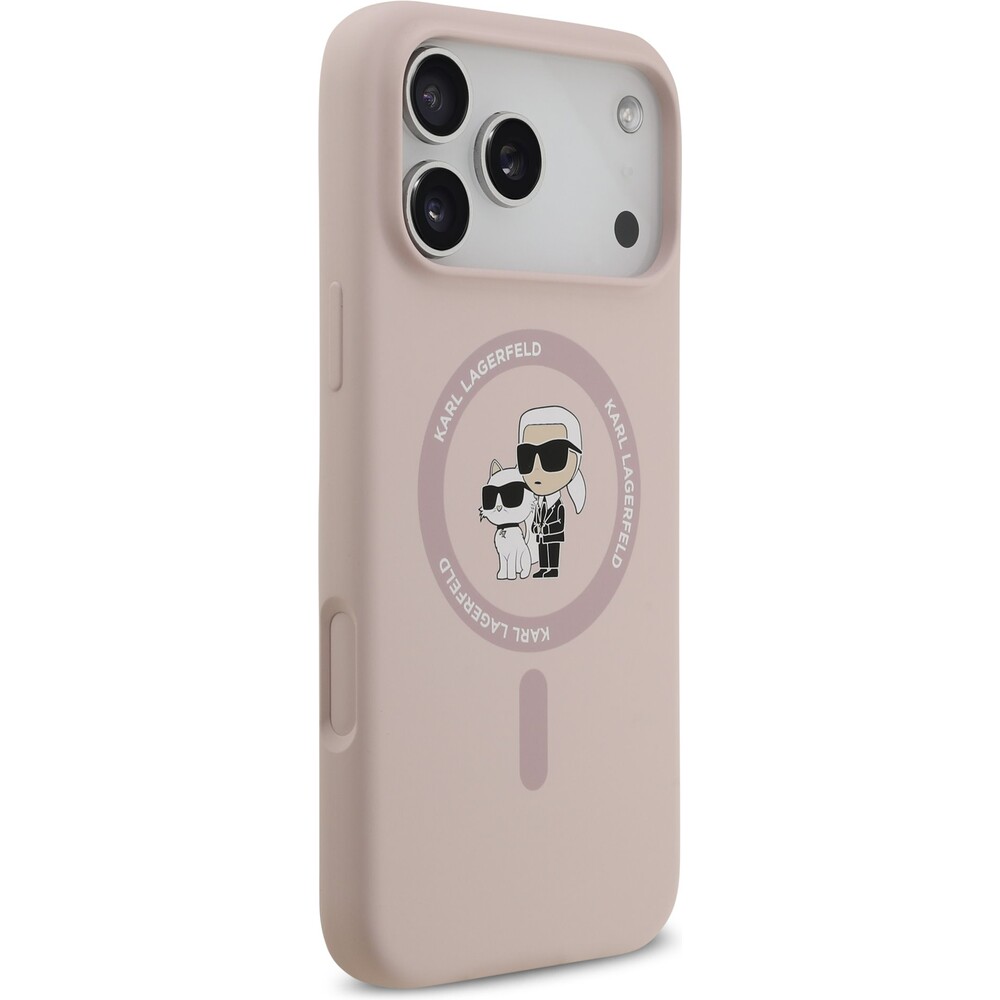 Karl-Lagerfeld-Liquid-Silicone-Karl-and-Choupette-MagSafe-kryt-iPhone-17-Pro-Max-ruzovy
